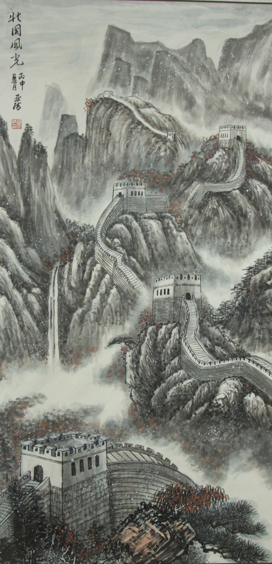 绘画-北国风光